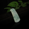 飘花翡翠仿古龙吊坠-红掌柜