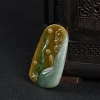 糯种翡翠达摩吊坠-红掌柜