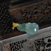 缅甸天然糯冰种翡翠福禄吊坠-红掌柜