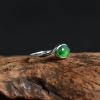 天然糯种深绿翡翠戒指-红掌柜