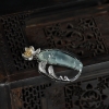 缅甸天然糯冰种翡翠悟道吊坠-红掌柜