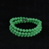 天然豆种翠绿翡翠项链-红掌柜