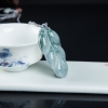 飘花翡翠金枝玉叶吊坠-红掌柜
