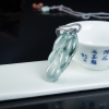 糯冰种翡翠金枝玉叶吊坠-红掌柜