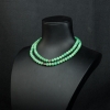 豆种豆绿翡翠多圈手串-红掌柜