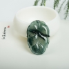 缅甸天然飘花翡翠金枝玉叶吊坠-红掌柜