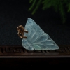 18K天然缅甸冰种翡翠吊坠-红掌柜