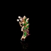 18K冰种翠绿翡翠一叶知秋吊坠-红掌柜