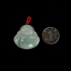豆种飘翠翡翠吊坠-红掌柜