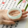 55mm豆种翡翠手镯-红掌柜