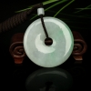 天然飘翠翡翠平安扣吊坠-红掌柜