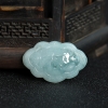 缅甸天然糯种飘花翡翠福吊坠-红掌柜