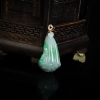 银镶糯种飘翠翡翠多子多福吊坠-红掌柜