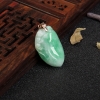 银镶翡翠福寿吊坠-红掌柜