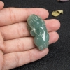 缅甸油青种灰绿翡翠貔貅吊坠-红掌柜