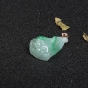 缅甸豆种飘翠翡翠莲蓬吊坠-红掌柜