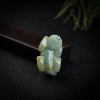 缅甸天然俏色黄翡貔貅吊坠-红掌柜