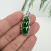 缅甸天然糯种翠绿翡翠吊坠-红掌柜