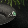 银镶天然缅甸糯种翡翠戒指-红掌柜