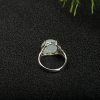 银镶天然糯种翡翠戒指-红掌柜