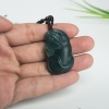 天然糯种蓝水翡翠子鼠吊坠-红掌柜