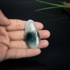 天然糯冰种飘花翡翠节节高升吊坠-红掌柜