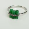 18K天然糯种豆绿翡翠戒指-红掌柜