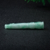 天然缅甸豆种翡翠烟嘴-红掌柜
