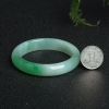 57mm天然缅甸糯种飘翠翡翠手镯-红掌柜