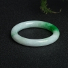 55mm豆种飘翠翡翠圆镯-红掌柜