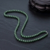 糯种深绿翡翠项链-红掌柜