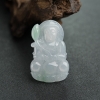 糯种飘翠翡翠观音吊坠-红掌柜