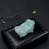 糯种浅绿翡翠貔貅吊坠-红掌柜