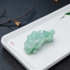 缅甸天然糯种浅绿翡翠貔貅吊坠-红掌柜