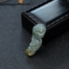 天然糯冰种俏色翡翠连生贵子吊坠-红掌柜