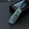 天然糯冰种飘翠翡翠竹节吊坠-红掌柜