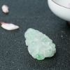 天然糯种飘翠翡翠白菜吊坠-红掌柜