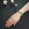 天然飘翠翡翠平安扣手串-红掌柜