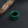 缅甸翡翠回纹扳指-红掌柜