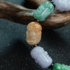 缅甸福禄寿翡翠罗汉头手串-红掌柜