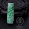 天然花青种翡翠吊坠-红掌柜