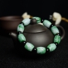糯种飘翠翡翠桶珠单圈手串-红掌柜