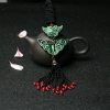 干青种翡翠蝴蝶毛衣链-红掌柜