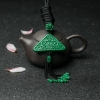 花青种翡翠福在眼前毛衣链-红掌柜