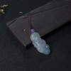 缅甸糯种浅绿翡翠童子吊坠-红掌柜