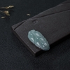 缅甸天然糯种浅绿翡翠吊坠-红掌柜