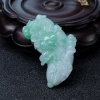 糯种飘翠翡翠白菜吊坠-红掌柜