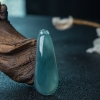 冰种晴水翡翠福瓜吊坠-红掌柜