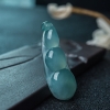 晴水翡翠福豆吊坠-红掌柜