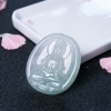 缅甸天然糯冰种翡翠观音吊坠-红掌柜